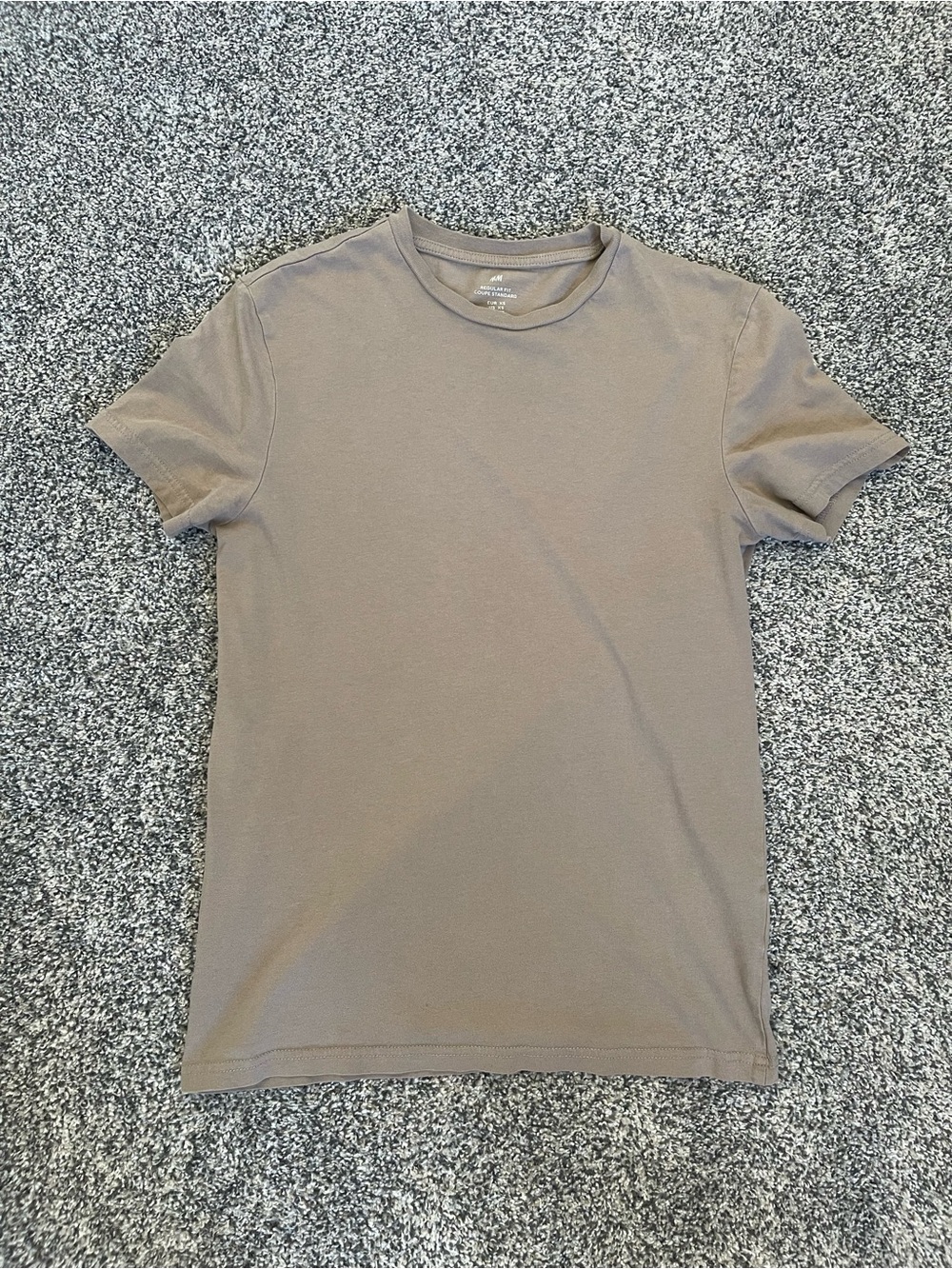 H&M Short Sleeve Crewneck T-Shirt - Taupe